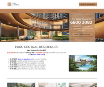 Parccentralsresidences-Hoihup.com(Parc Central Residences) Screenshot