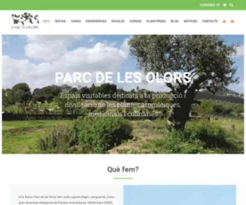 ParCDelesolors.com(Parc de les Olors) Screenshot