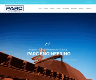 Parceng.com(Providing engineering and technical services to the Australian energy and resources sector) Screenshot