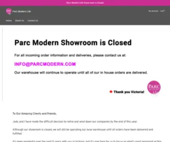 Parcmodern.com(Parc Modern Interiors) Screenshot