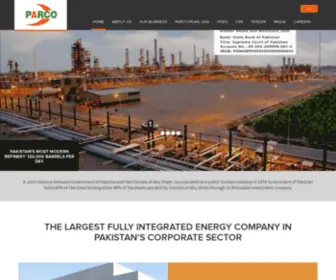Parco.com.pk(Pak Arab Refinery Limited) Screenshot