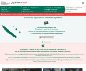 Parcoursup-Nouvelle-Caledonie.fr(Parcoursup Nouvelle) Screenshot