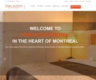 Parcsuites.com(Parc Suites Hotel) Screenshot