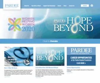 Pardeehospitalfoundation.org(Pardee Hospital Foundation) Screenshot