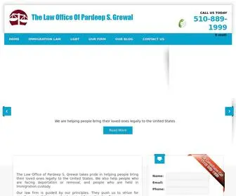 Pardeeplaw.com(Bay Area Lawyer) Screenshot