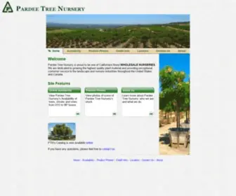 Pardeetree.com(Padree Tree Nursery) Screenshot