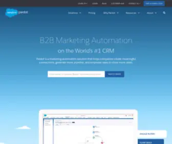 Pardot.com(Marketing Cloud Account Engagement) Screenshot