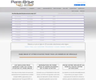 Pare-Brise123.com(Pare-Brise Reparation Remplacement prix en ligne) Screenshot