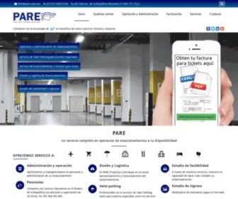 Pare.com.mx(Estacionamientos) Screenshot