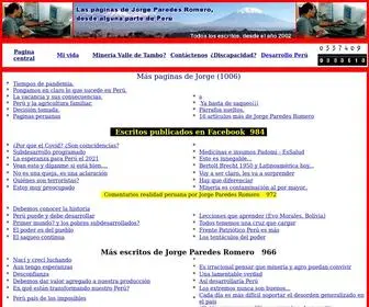 Paredesperu.com(Facebook del periodista peruano) Screenshot