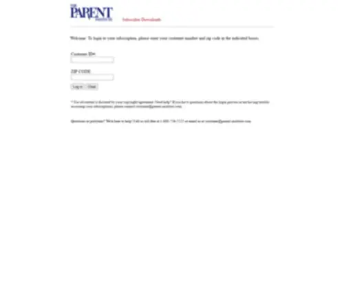 Parent-Institute-Online.com(TPI Newsletter Download Page) Screenshot