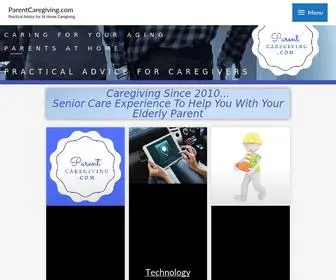 Parentcaregiving.com(Senior Caregiver Help) Screenshot