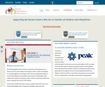 Parentcenterhub.org(Center for Parent Information and Resources) Screenshot