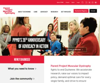 Parentdmd.org(Parent Project Muscular Dystrophy (PPMD)) Screenshot