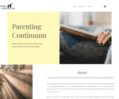 Parentingcontinuum.org(JULIA CLARK) Screenshot