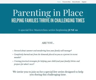 Parentinginplacemasterclass.com(Masterclass Series) Screenshot