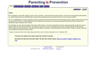 Parentingisprevention.org(Parentingisprevention) Screenshot