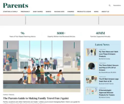Parents.com(Trusted Parenting Information for Raising the Future) Screenshot