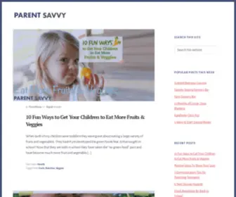 Parentsavvy.com(Parenting Tips and More) Screenshot