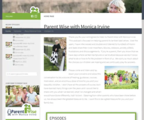 Parentwisewithmonicairvine.com(Parent Wise with Monica Irvine) Screenshot