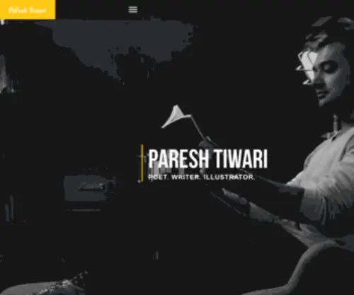 Pareshtiwari.co.in(Official Website of award winning Editor & Poet Paresh Tiwari) Screenshot