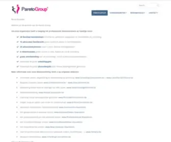 Paretogroup.be(PARETO GROUP) Screenshot