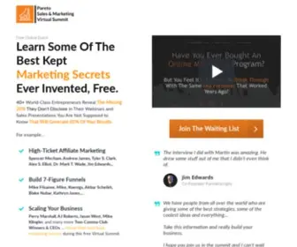 Paretosummit.net(Pareto Summit) Screenshot