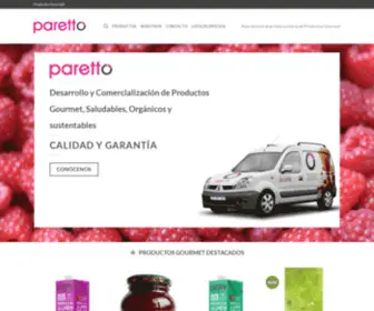 Paretto.com.ar(Desarrollo y Comercialización de Productos Gourmet) Screenshot