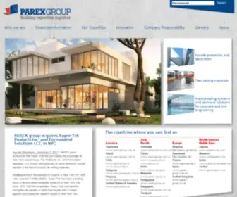 Parex-Group.com(PAREX is a fast) Screenshot