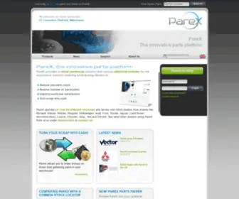 Parexparts.com(Parex Parts Exchange) Screenshot