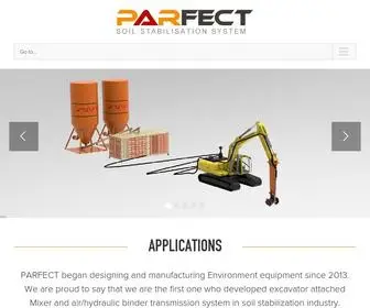 Parfect.net(PARFECT soil stabilization system) Screenshot