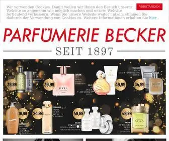 Parfuemerie-Becker.de(Online Parfümerie Becker) Screenshot