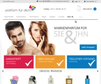 Parfuemfuerdich.de(Parfum Discount Parfüm für Dich) Screenshot