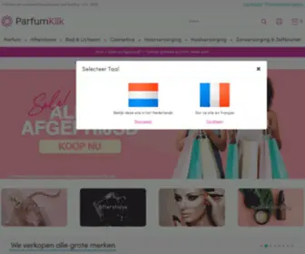 Parfum-Klik.be(Aftershave & Cosmetica shop) Screenshot