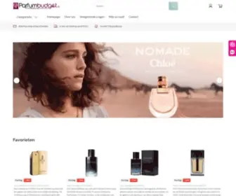 Parfumbudget.nl(De voordeligste parfumerie online) Screenshot