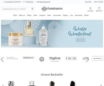 Parfumdreams.ch(Parfum und Kosmetik aus Ihrer Online) Screenshot