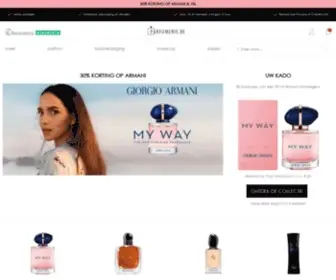 Parfumerie.be(Parfum & Cosmetica bestellen) Screenshot