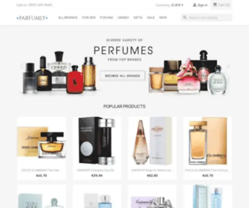 Parfumly.com(Online Perfume Store) Screenshot