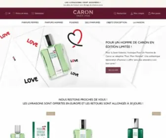 Parfumscaron.com(Parfums Caron) Screenshot