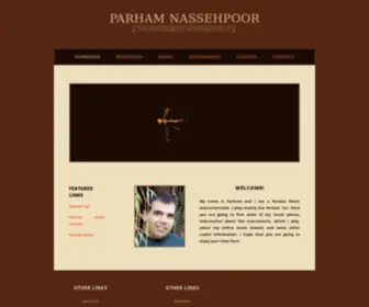 Parhamnassehpoor.com(Parham Nassehpoor) Screenshot