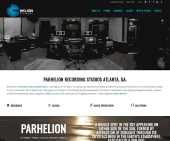 Parhelionrecordingstudios.com(Atlanta Recording Studio) Screenshot