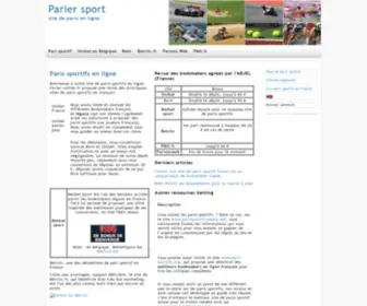 Parier-Online.fr Screenshot