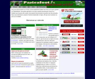 PariezFoot.fr(Pronostics, comparateur: réussissez vos paris foot) Screenshot