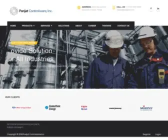 Parijat.com(Industrial Automation Company) Screenshot