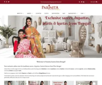 Parinita.co.in(Buy Bengal handloom cotton) Screenshot