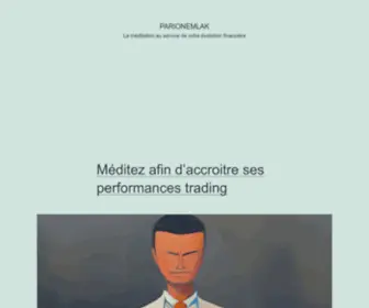 Parionemlak.com(La méditation au service de votre évolution financière) Screenshot