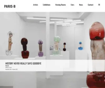 Paris-B.com(Contemporary Art Gallery in Paris) Screenshot