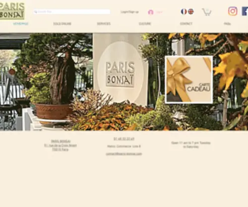 Paris-Bonsai.com(Paris Bonsai) Screenshot