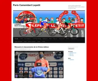 Paris-Camembert.fr(Course cycliste professionnelle internationale créée en 1906 (1 édition)) Screenshot