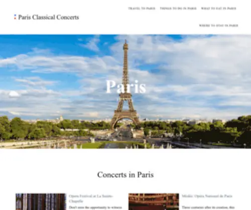 Paris-Classical-Concerts.com(Paris Classical Concerts) Screenshot